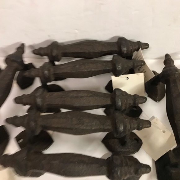 Rustic Cast Iron Lot pull Handles , Gate, casket barn, Grasp , New 5” long - Picture 2 of 5